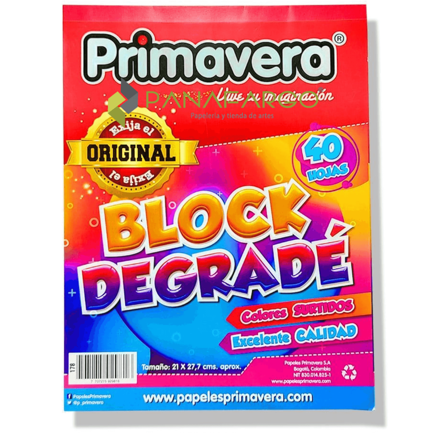 Block Degrade Paper Kids Primavera Carta Panafargo