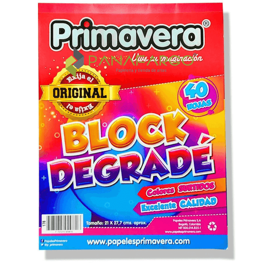 Block Degrade Paper Kids Primavera Carta Panafargo