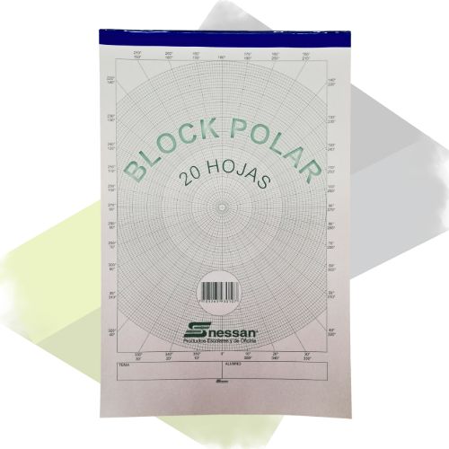 Block Polar Transportador Oficio 20 Hojas