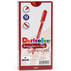 Boligrafo Doricolor Rojo 0,7 mm Semi Gel