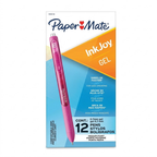 Bolígrafo Paper Mate Gel Retráctil Quick-Dry Fucsia