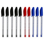 Bolígrafo Paper Mate Kilométrico - Bolsa Básicos (Paquete x 10 Unidades) Negro, Azul y Rojo