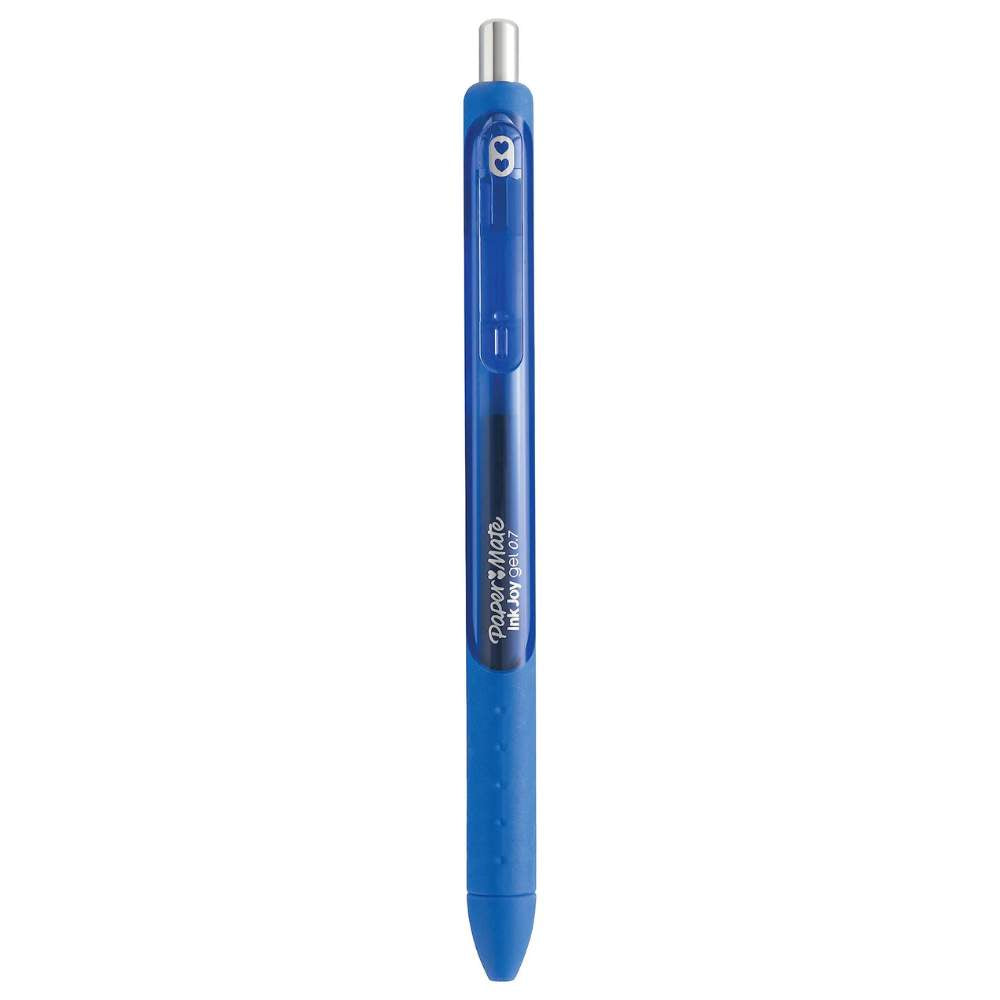 Bolígrafo de Gel Paper Mate InkJoy 0.7 mm Retráctil AzulTinta Mojada Secado Rapido