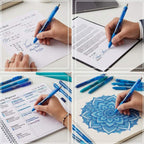 Bolígrafo de Gel Paper Mate InkJoy 0.7 mm Retráctil AzulTinta Mojada Secado Rapido