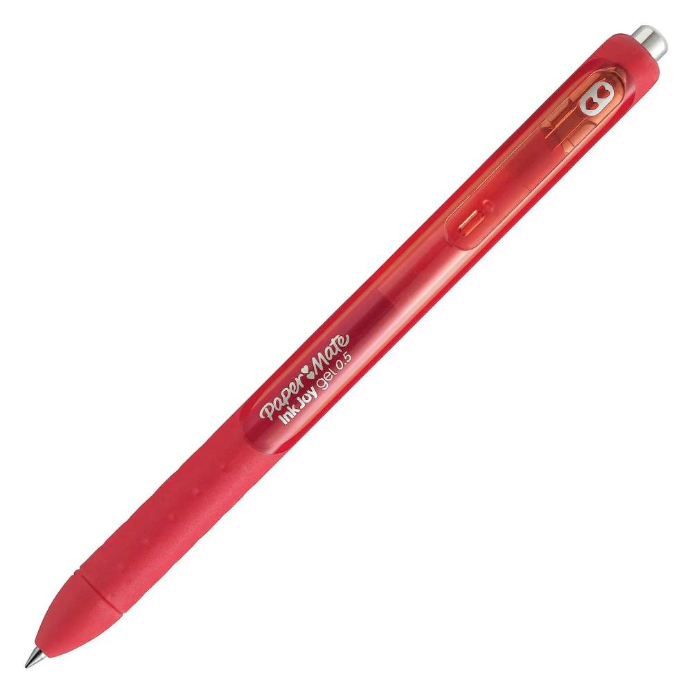 Bolígrafo de Gel Paper Mate InkJoy 0.7 mm Retráctil Rojo Tinta Mojada Secado Rapido