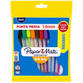 Bolsa de 10 Bolígrafos De Colores Surtidos Punto Medio 1.0mm Kilométrico