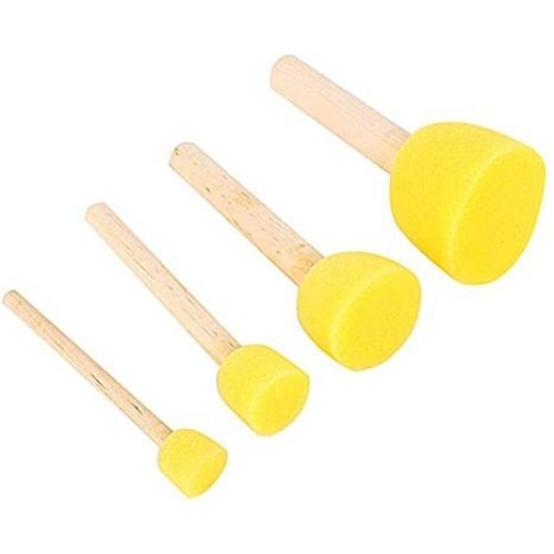 Brocha Redonda De Espuma Kit De Pomos X4 Portada