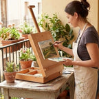 Caballete Italiano 60X40X27CM en Maleta para Guardar los Útiles