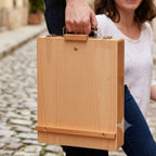 Caballete Italiano 60X40X27CM en Maleta para Guardar los Útiles