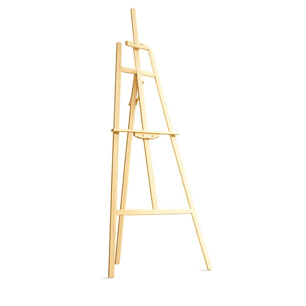 Caballete de Madera Mediano 150 cm Para Bastidor, Lienzo o Tablero Armable
