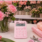 Calculadora Electrónica Compacta Gipao GP 851 - 12 Dígitos Rosa Claro Pastel