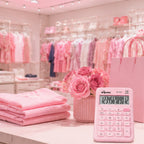 Calculadora Electrónica Compacta Gipao GP 851 - 12 Dígitos Rosa Claro Pastel