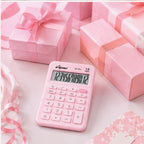 Calculadora Electrónica Compacta Gipao GP 851 - 12 Dígitos Rosa Claro Pastel