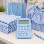 Calculadora Electrónica Compacta Gipao GP 851 - 12 Dígitos Azul Claro Pastel