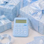 Calculadora Electrónica Compacta Gipao GP 851 - 12 Dígitos Azul Claro Pastel