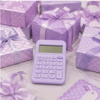 Calculadora Electrónica Compacta Gipao GP 851 - 12 Dígitos Lila Claro Pastel