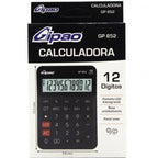 Calculadora de Escritorio Gipao GP 852 – 12 Dígitos Negra
