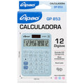 Calculadora de Escritorio Gipao GP 853 – 12 Dígitos Azul Pastel