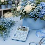 Calculadora de Escritorio Gipao GP 853 – 12 Dígitos Azul Pastel