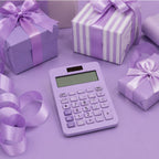 Calculadora de Escritorio Gipao GP 853 – 12 Dígitos Lila Pastel