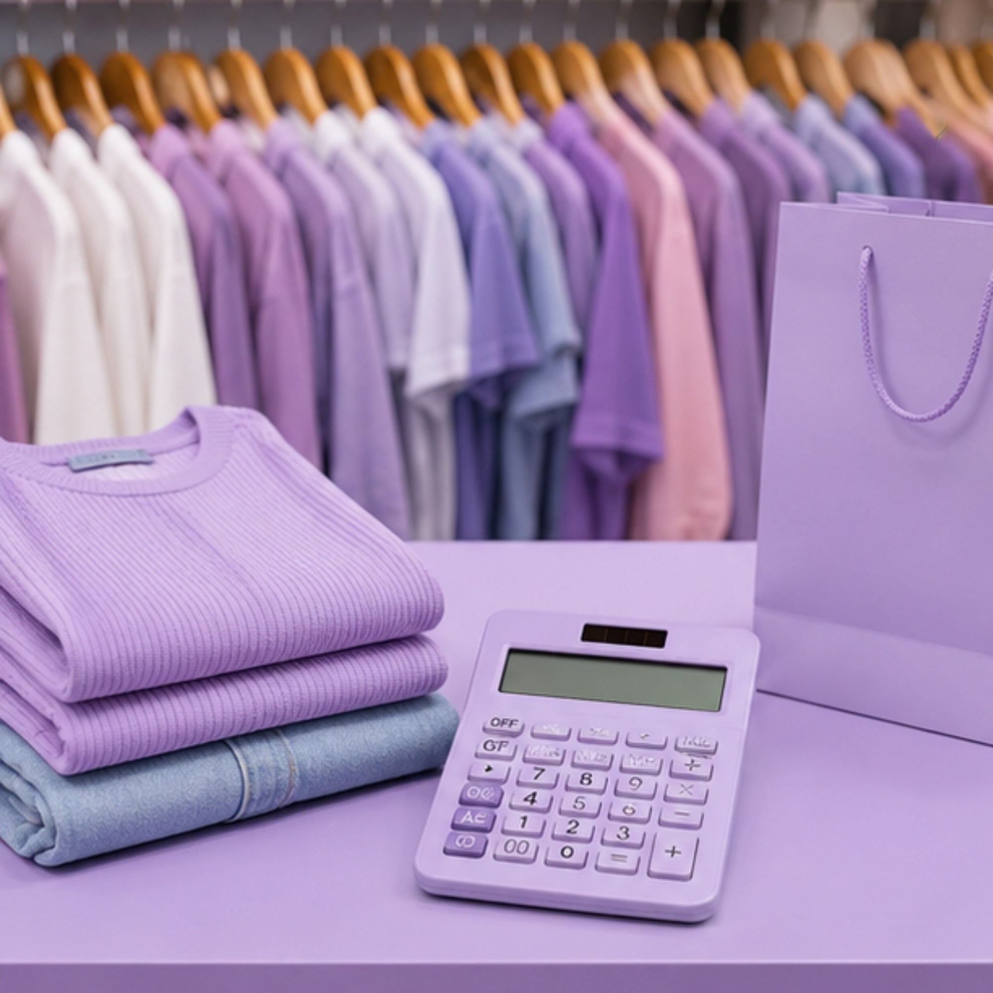 Calculadora de Escritorio Gipao GP 853 – 12 Dígitos Lila Pastel