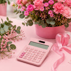 Calculadora de Escritorio Gipao GP 853 – 12 Dígitos Rosado Pastel