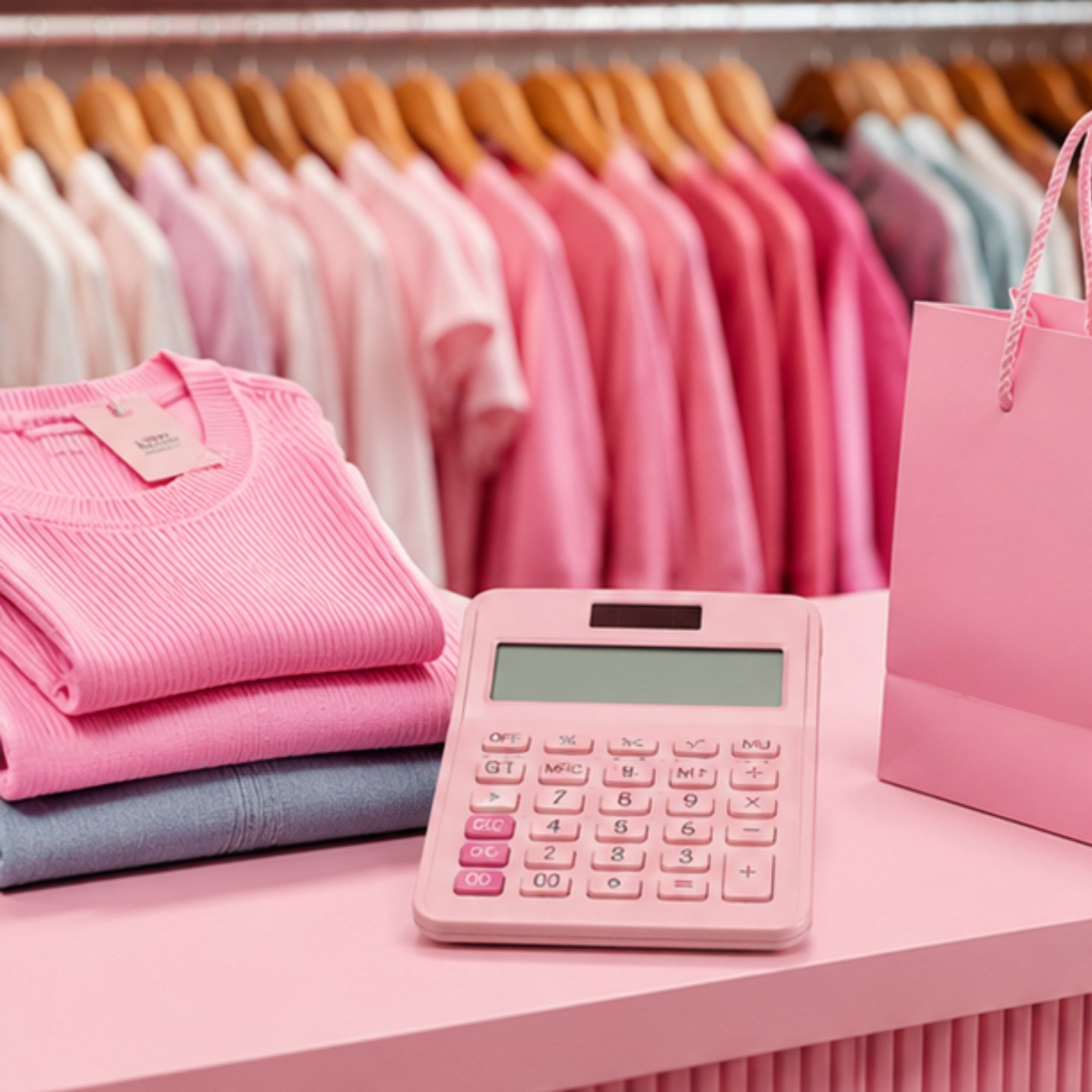 Calculadora de Escritorio Gipao GP 853 – 12 Dígitos Rosado Pastel