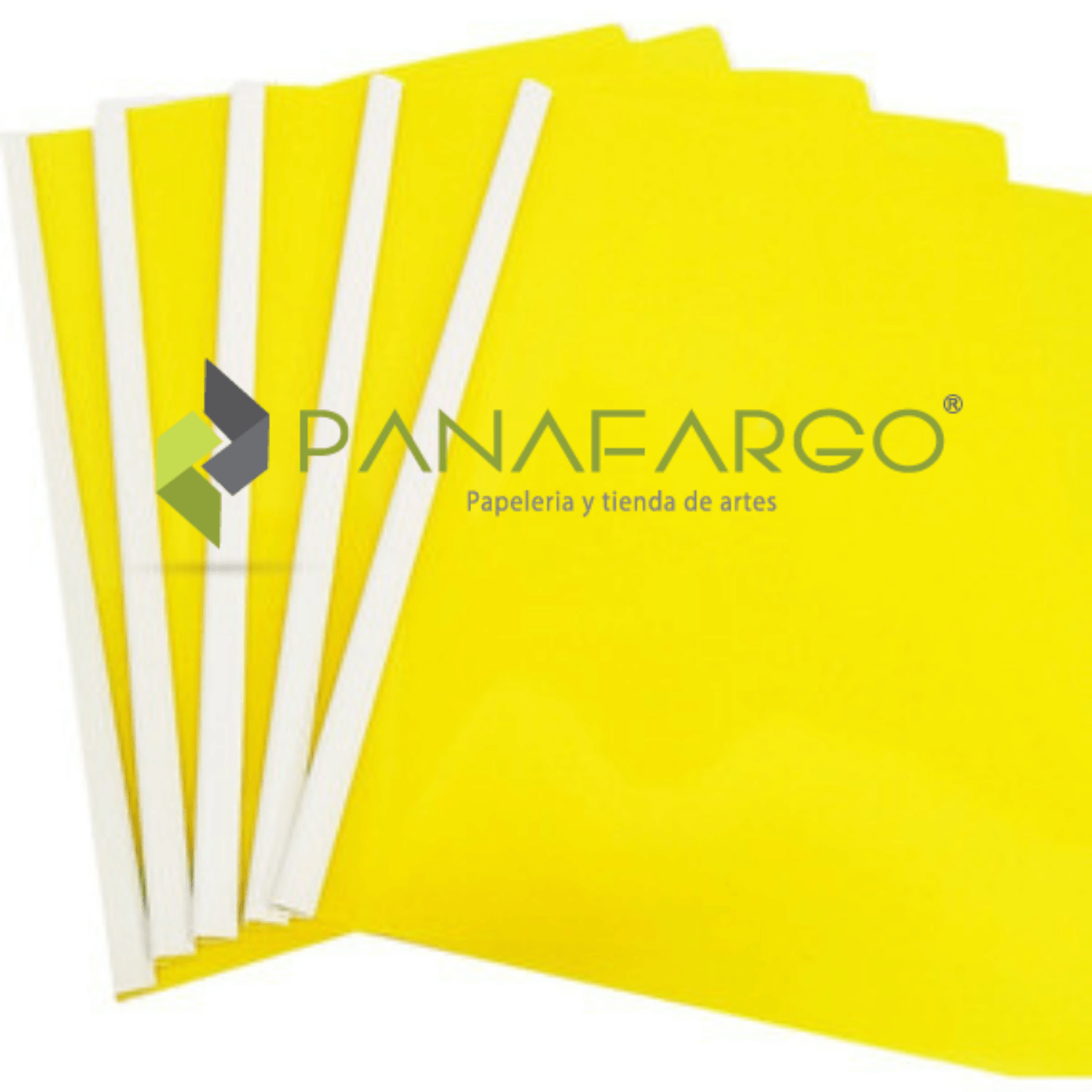 Carpeta Bisel Carta y Oficio Plastica amarillas Panafargo