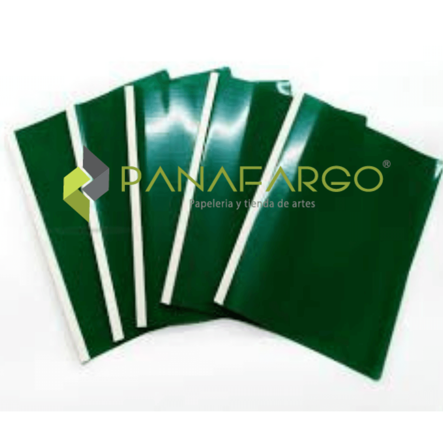 Carpeta Bisel Carta y Oficio Plastica verde Panafargo