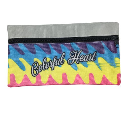 Cartucchera Economica 1Cierre Colorful Heart