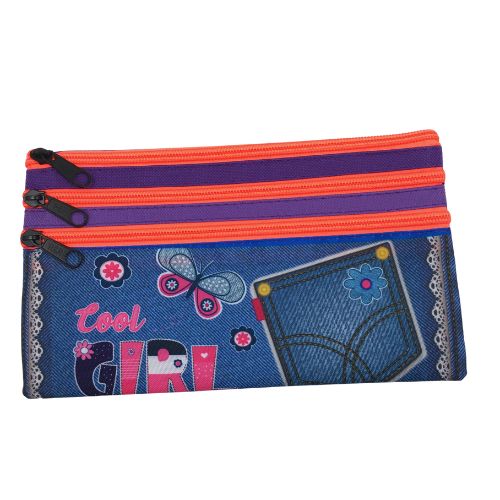 Cartuchera Economica 3Cierres Cool Girl
