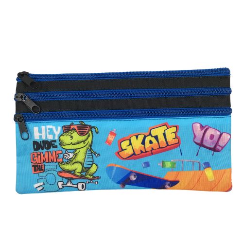 Cartuchera Economica 3Cierres Skate