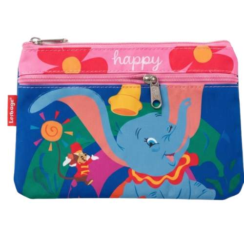 Cartuchera de 2 cierres Escolar Disney  P.bags motivo niña