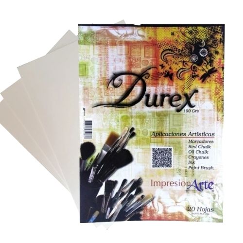 Cartulina Blanca Durex 18 X 20 Hojas Empaque Y Cartulina