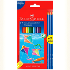 Colores Faber-Castell Largo Mina 4 mm X12 + 3 | Lápices de Colores con Lápiz Presto