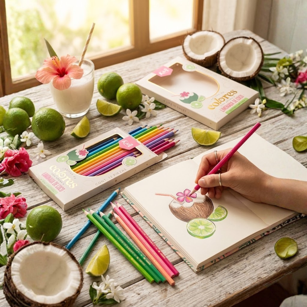 Colores Kiut x12 Aroma Limonada de Coco