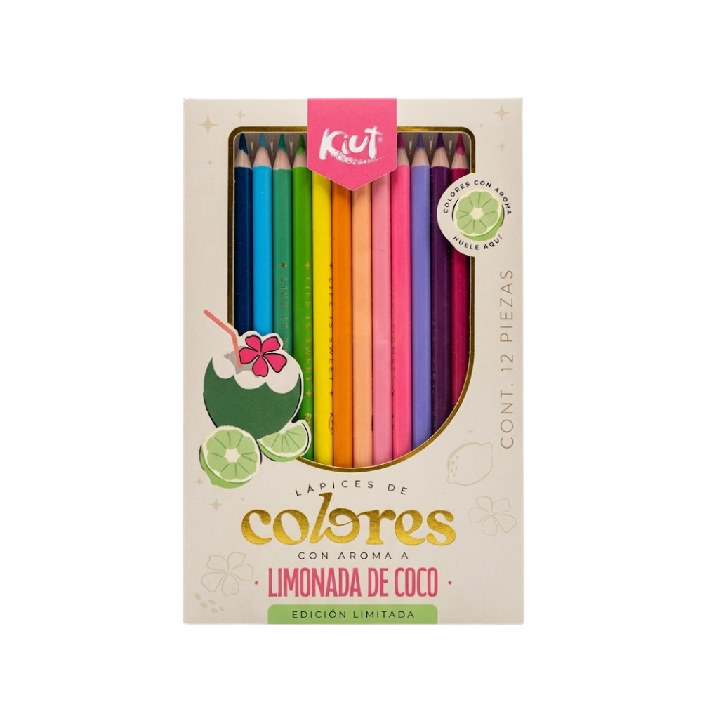 Colores Kiut x12 Aroma Limonada de Coco