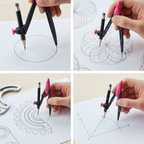 Compás Maped Study con Lápiz y Regla en Caja