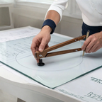 Compás de Madera para Tablero Acrílico Ideal con Chupa