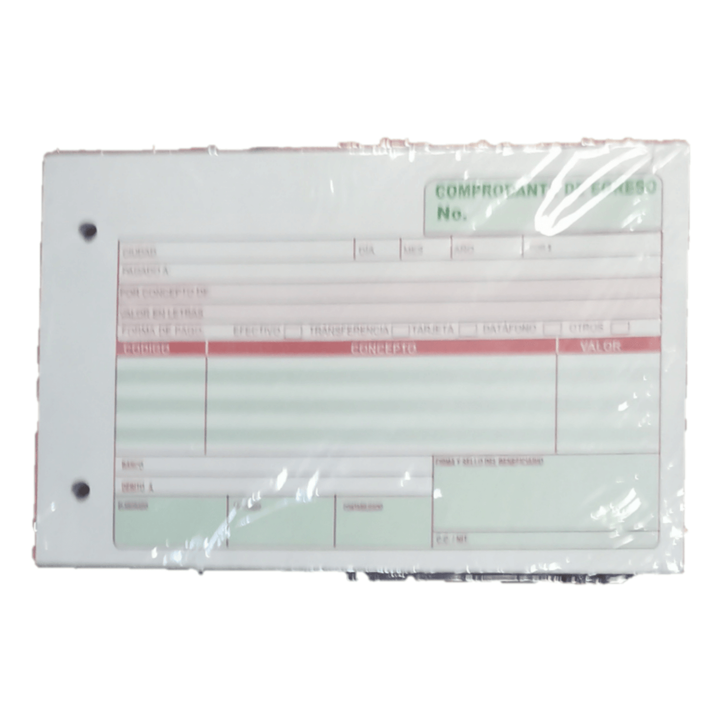 Comprobante de Egreso Pequeno Grande formato Panafargo