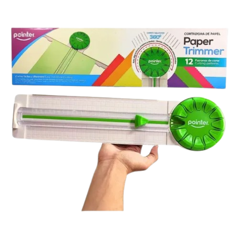 Cortadora Guillotina de Papel Pointer PC-2367 12 Patrones de Corte