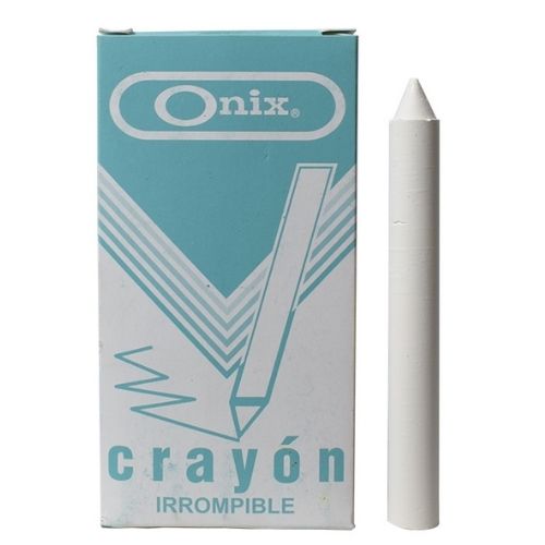 Crayones Onix Paquete X10 Unidades De Un Color Blanco