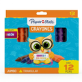 Crayones Paper Mate Jumbo Triangulares x12 – Gruesos