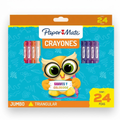 Crayones Paper Mate Jumbo Triangulares x24 – Gruesos