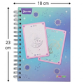 Hardcover Ringbound Notebook, Mixed, Small, Feminine, 7 Subject