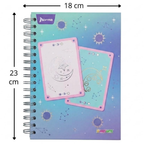 Hardcover Ringbound Notebook, Mixed, Small, Feminine, 7 Subject