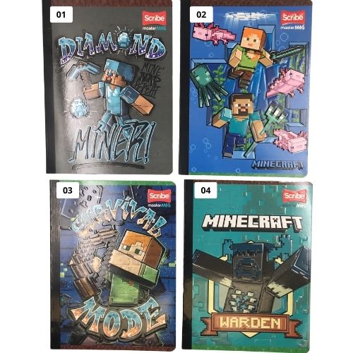 Cuaderno Cocido MasterMass X50 1 Mincraft 1 4 2025