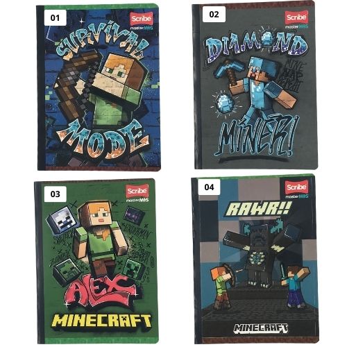 Cuaderno Cocido MasterMass X50 2 Mincraft 1 4 2025