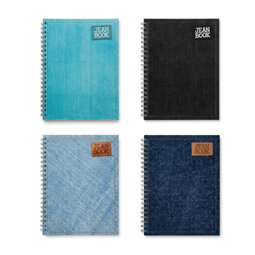 Cuaderno Argollado Norma Durabook Jean Book 105/80 Cuadros