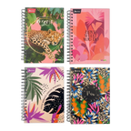 Hardcover Ringbound Notebook, Mixed, Small, Feminine, 7 Subject